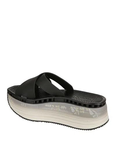 Premiata Moura Platform Sandals In Black