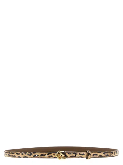 Fendi Ff Diamonds Belts Multicolor In Brown
