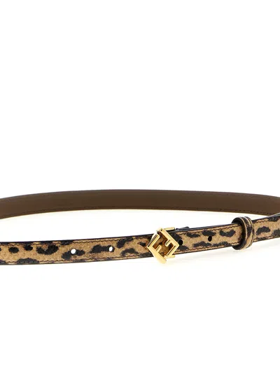 Fendi Ff Diamonds Belts Multicolor In Brown