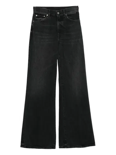 Dondup Pocket Belt-loop Jeans In Black
