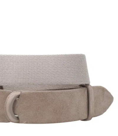 Orciani Nobuckle Suede In Brown