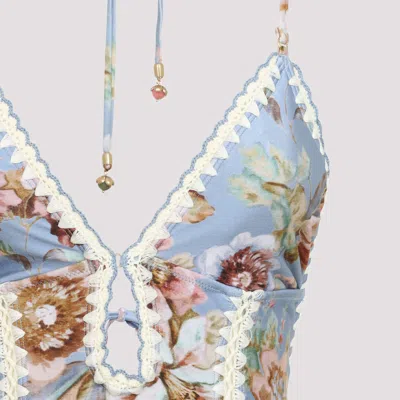 Zimmermann Awaken Crochet 1 Pc Keyhole Swimwear In Multi