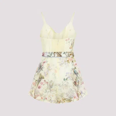 Zimmermann Rebellion Fitted Playsuit In Neutral