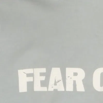 Fear Of God Cozy Hoodie With Printed Design Ribbed Cuffs Hem In Gray