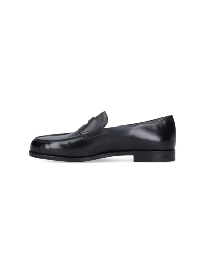 John Lobb Lopez Loafers In Black