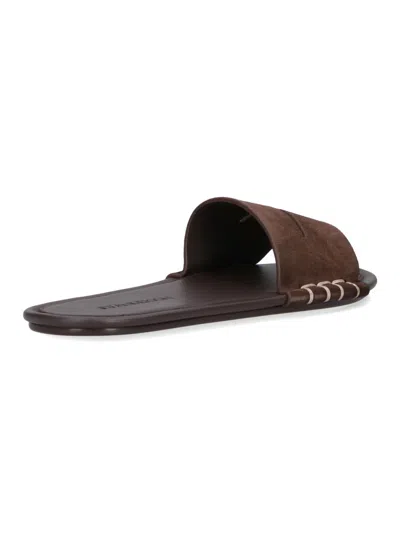Jw Anderson Loafer Slides In Brown