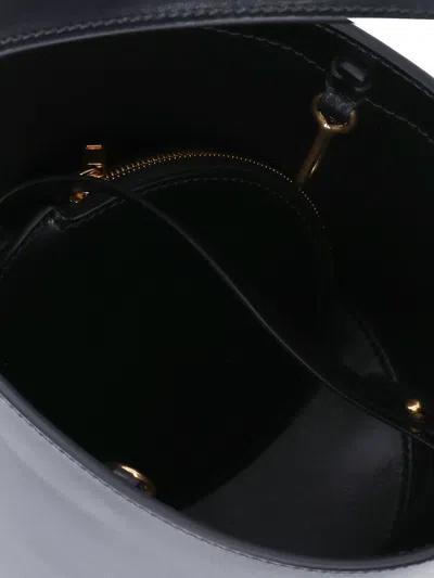 Jil Sander Cannolo Bucket Bag In Black