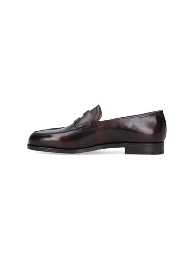 John Lobb Lopez Loafers In Brown