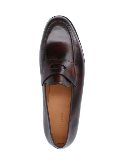 John Lobb Lopez Loafers In Brown