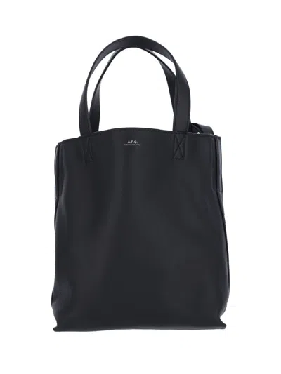 Apc Cabas Maiko Shopper Bag In Black