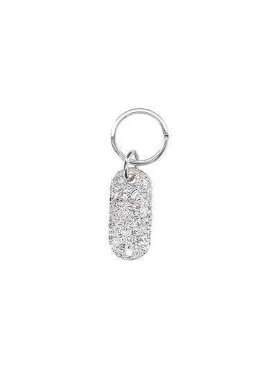 Mm6 Maison Margiela Foil Keyring In Silver