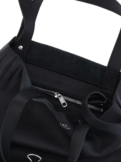 Apc Cabas Maiko Shopper Bag In Black