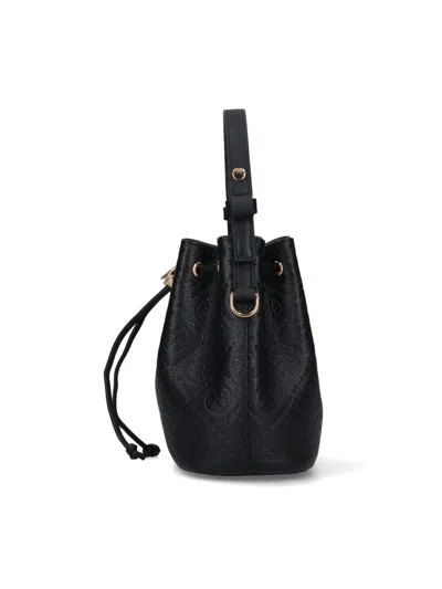 Tory Burch T Monogram Bucket Bag In Black