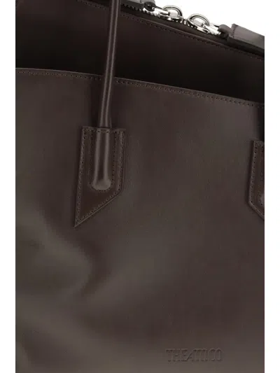 Attico La Passeggiata Medium Leather Shoulder Bag