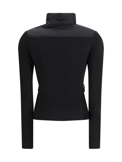 Moncler Quilted High Collar Long Sleeve Cardigan