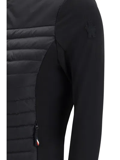 Moncler Quilted High Collar Long Sleeve Cardigan