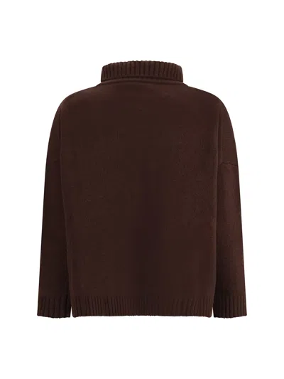 Weekend Max Mara Wool Turtleneck Sweater In Brown