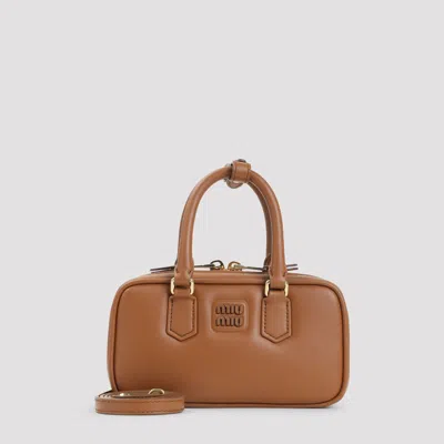 Miu Miu Arcadie Mini Shoulder Bag In Orange