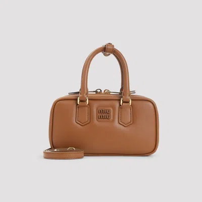 Miu Miu Arcadie Mini Shoulder Bag In Orange