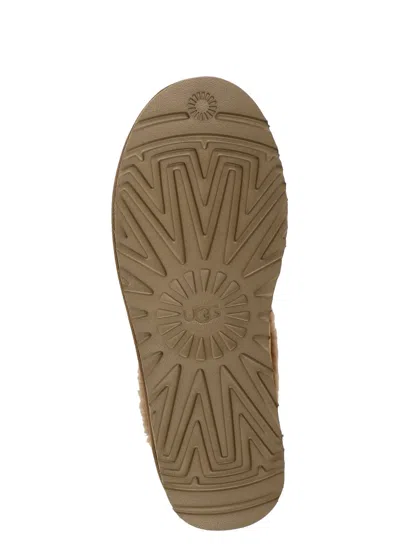 Ugg Classic Ultra Mini Curly Ankle Boots In Brown