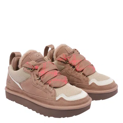 Ugg W Lowmen Suede Sneakers In Brown