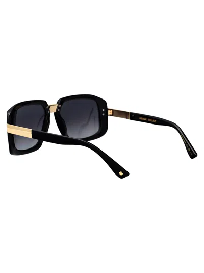 Dsquared2 Black Acetate Sunglasses In Black