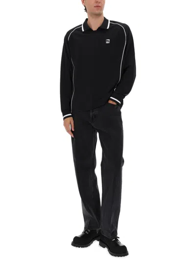 Obey Logo-patch Sweatshirt In Black