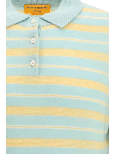Guest In Residence Collegiate Stripe Polo In Multi