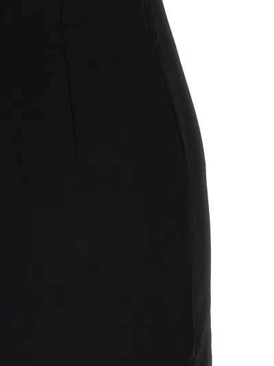 Self-portrait Flower Datail Maxi Dress In Black