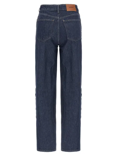 Rotate Birger Christensen Denim Jeans Button Detail Belt Loops In Blue