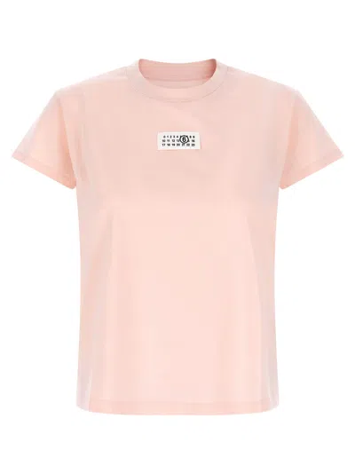 Mm6 Maison Margiela Numeric Signature Mm6 T-shirt In Pink