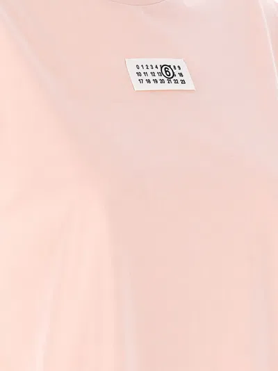 Mm6 Maison Margiela Numeric Signature Mm6 T-shirt In Pink