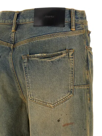 Purple Brand P011 Dirty Oil Repair Jeans In Yellow