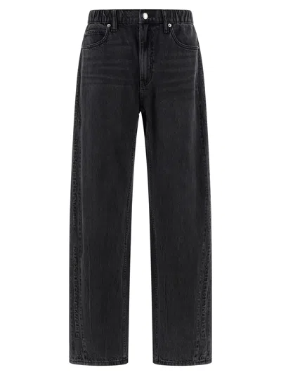 Alexander Wang Balloon Jogger Jeans In Gray