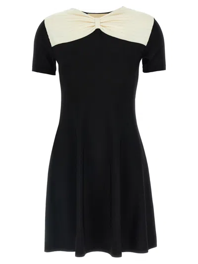 Valentino Garavani Bow Dress Dresses Black In Black