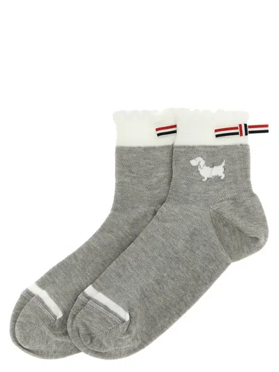 Thom Browne Hector Socks In Gray