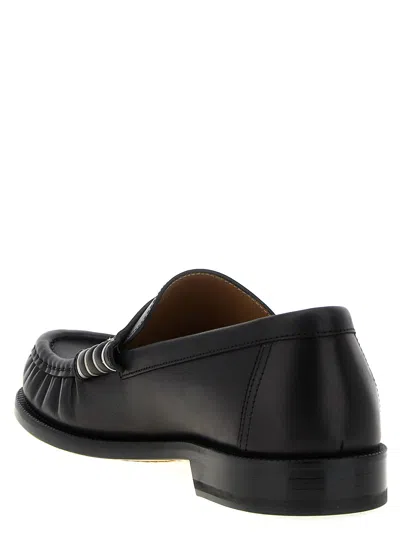 Jw Anderson Brogues With Round Toe And Penny Strap In Black