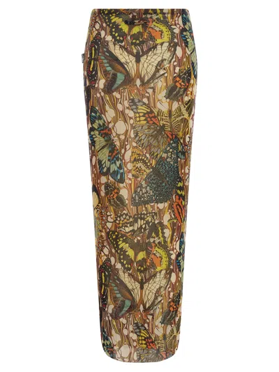 Jean Paul Gaultier The Yellow Butterfly Skirts Multicolor In Green