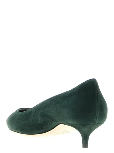 Jimmy Choo Amelia Pumps Kitten Heel Pointed Toe In Green