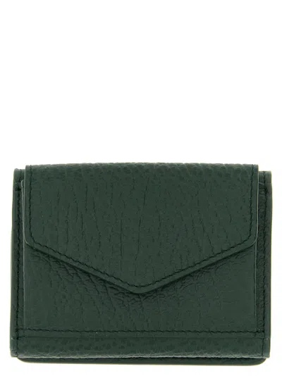 Maison Margiela Four Stitches Wallet In Green