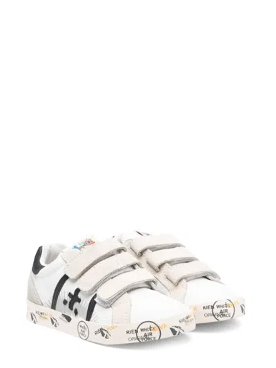 Premiata Sneakers With Velcro In White