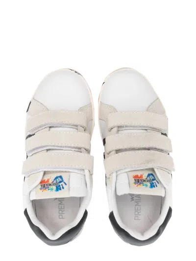 Premiata Sneakers With Velcro In White