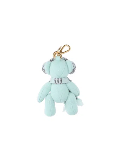 Burberry Thomas Teddy Bear Keyring Charm In Blue