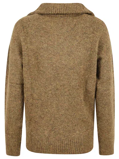 Isabel Marant Phylia Sweater With Laces In Brown
