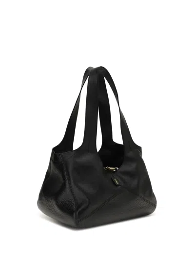 Chloé Women East-west Balloon Shoulder Bag In Black