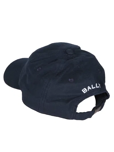 Bally Logo-patch Baseball Cap In Blue