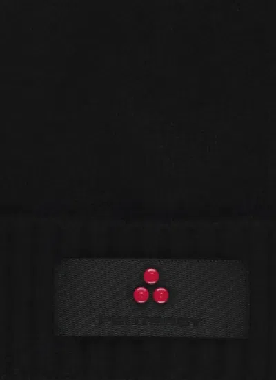 Peuterey Beanie And Scarf Set In Black