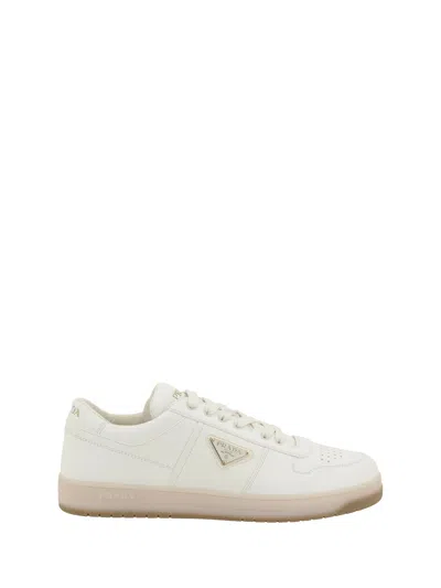 Prada Leather Sneakers In White