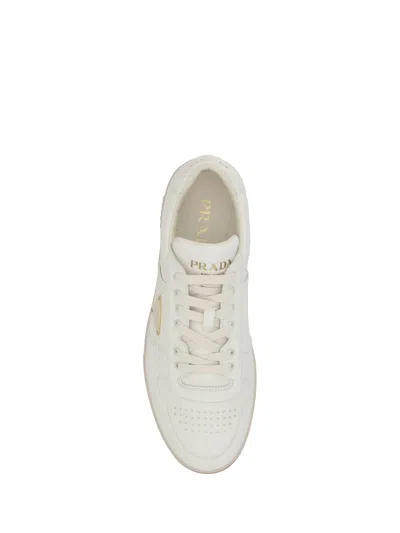 Prada Leather Sneakers In White