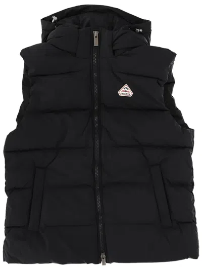 Pyrenex Hooded Padded Jacket For Cold Weather In Black
